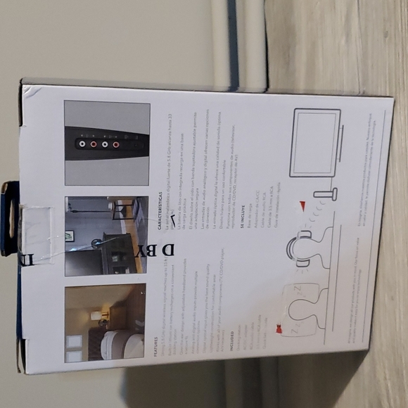 Insignia - NS-HAWHP2 RF Wireless Over-The-Ear Headphones - Black - Picture 2 of 2